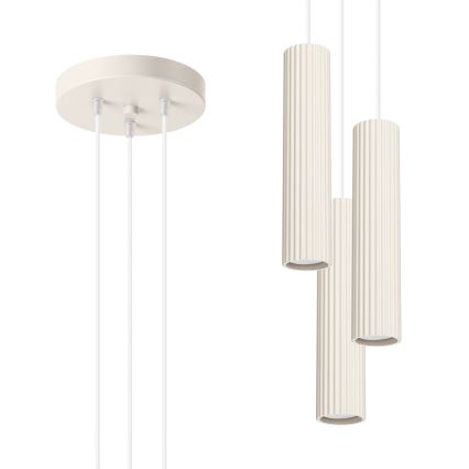 Brilagi - CRESTO LED függeszték kábelen 3xGU10/10W/230V krémszínű