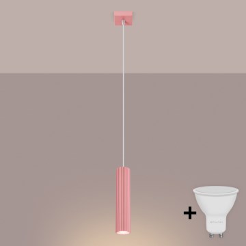 Brilagi - CRESTO LED függeszték kábellel 1xGU10/10W/230V, rózsaszín