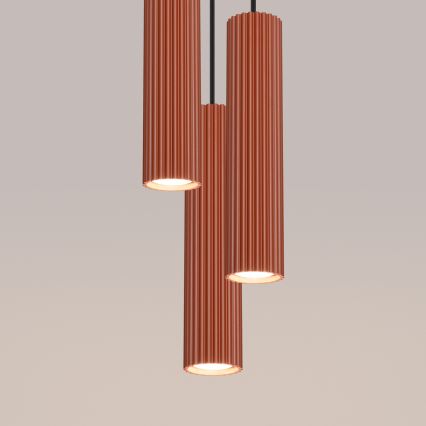 Brilagi - CRESTO LED függőlámpa kábelen 3xGU10/10W/230V piros