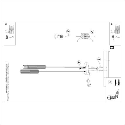 Brilagi - CRESTO LED függőlámpa kábelen 3xGU10/10W/230V piros