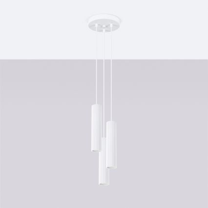 Brilagi - CRESTO LED kábeles csillár 3×GU10/10W/230V, fehér