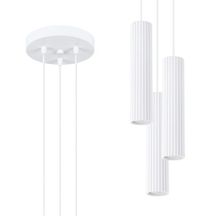 Brilagi - CRESTO LED kábeles csillár 3×GU10/10W/230V, fehér
