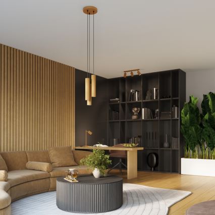 Brilagi - CRESTO LED kábeles függőlámpa 3xGU10/10W/230V arany