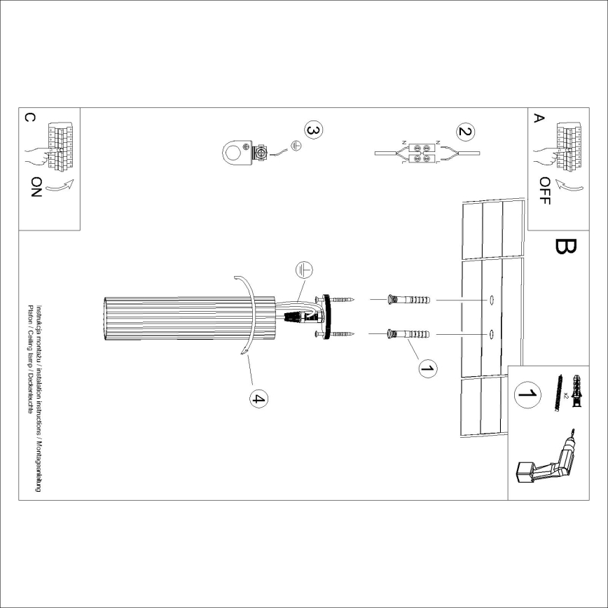 Brilagi - CRESTO LED spotlámpa 1x GU10/10W/230V, 30 cm, krémszínű