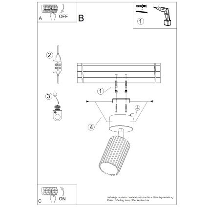 Brilagi - CRESTO LED spotlámpa 1xGU10/10W/230V krémszínű