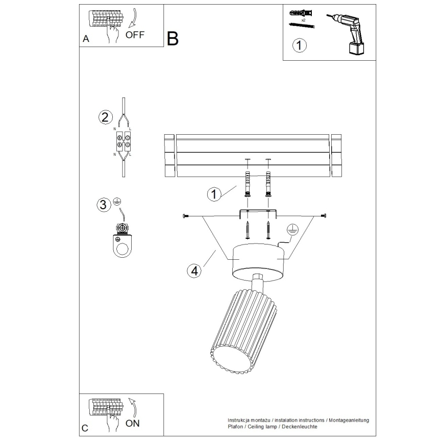 Brilagi - CRESTO LED spotlámpa 1xGU10/10W/230V zöld