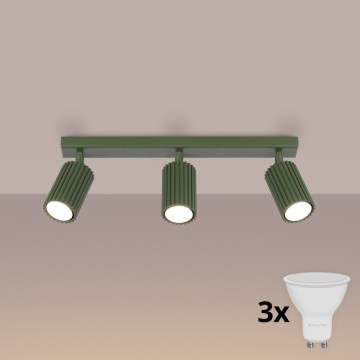Brilagi - CRESTO LED spotlámpa 3xGU10/10W/230V zöld