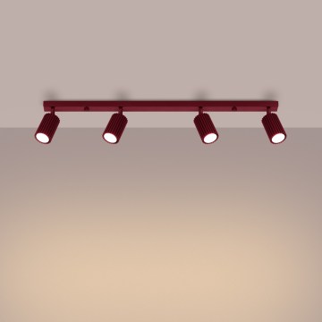 Brilagi - CRESTO spotlámpa 4xGU10/10W/230V bordó
