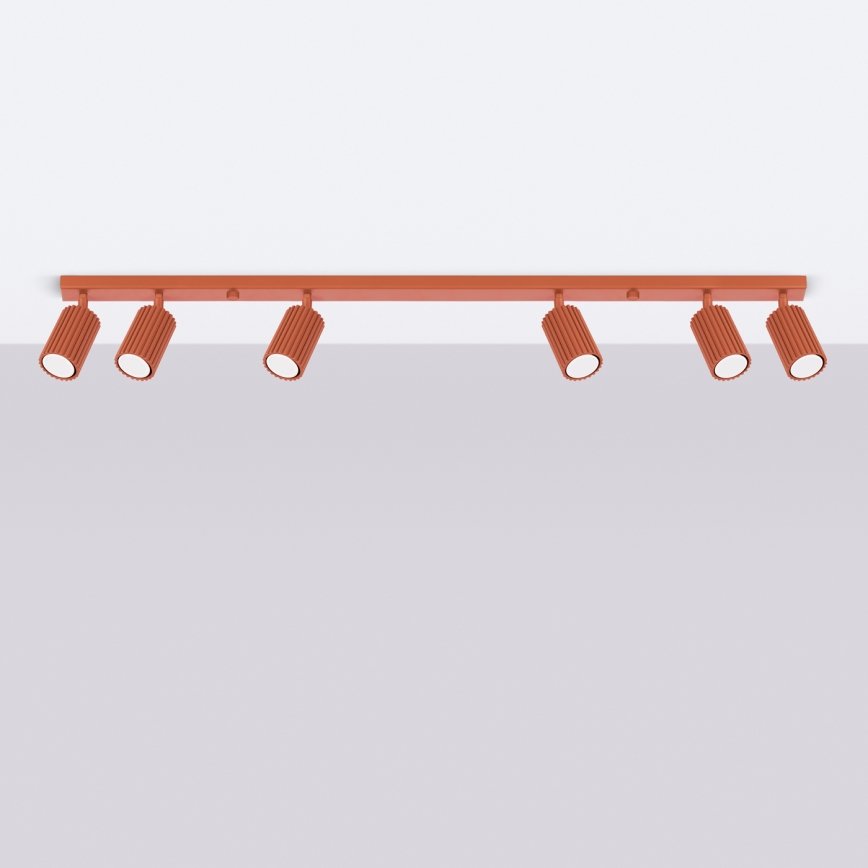 Brilagi - CRESTO spotlámpatest 6xGU10/10W/230V piros