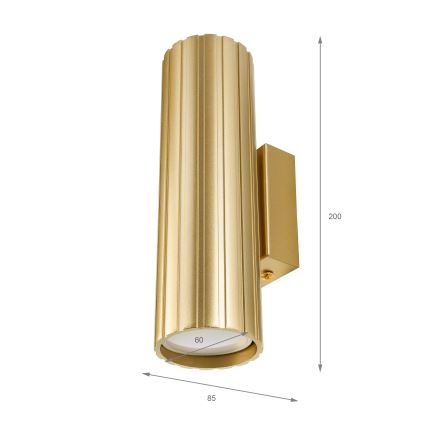 Brilagi - CRISPINA fali lámpatest 2xGU10/10W/230V 20 cm arany