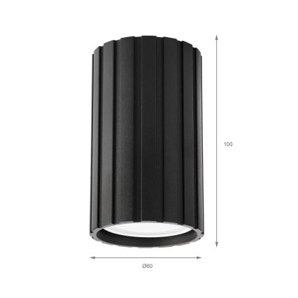 Brilagi - CRISPINA spotlámpa 1xGU10/10W/230V 10 cm fekete