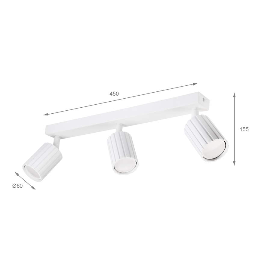 Brilagi - CRISPINA spotlámpa 3xGU10/10W/230V fehér