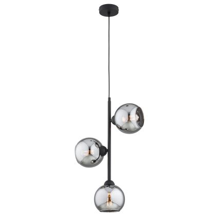 Brilagi - Csereüveg a DIOR E27 csillárhoz, átm. 15 cm, füstszürke
