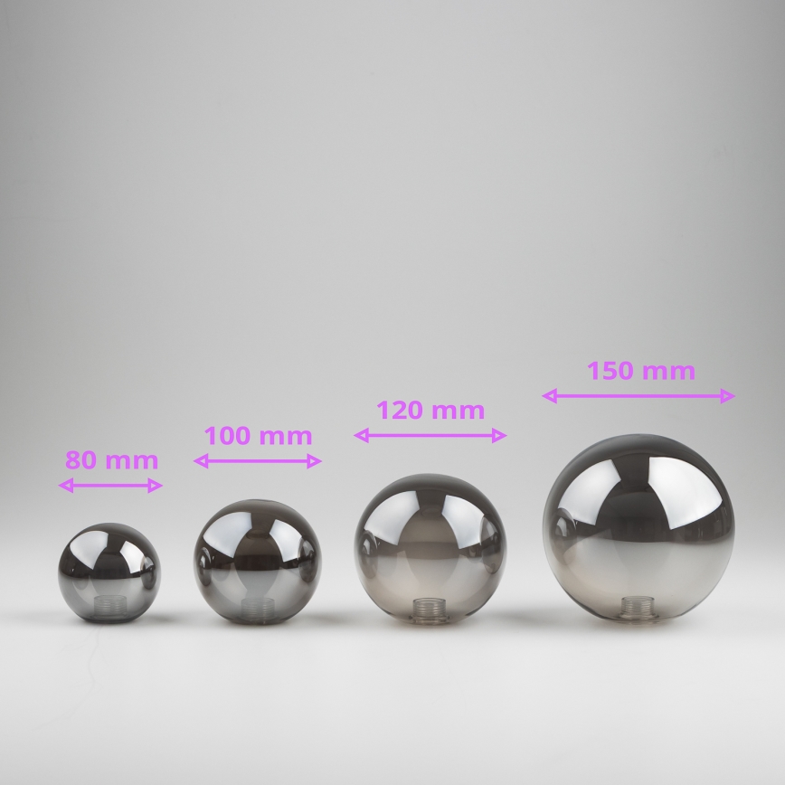 Brilagi - Csereüveg csillárhoz, fali lámpához és lámpához MISTEL, MILLA átm. 12 cm füstös