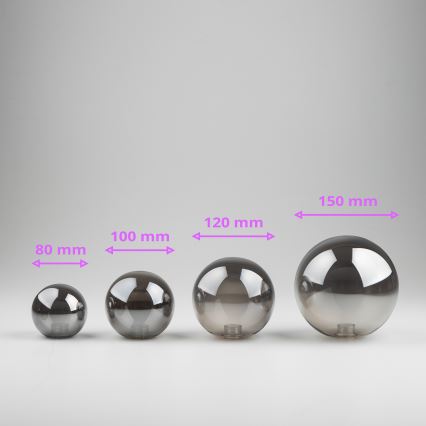 Brilagi - Csereüveg csillárhoz, fali lámpához és lámpához MISTEL, MILLA átm. 15 cm füstös