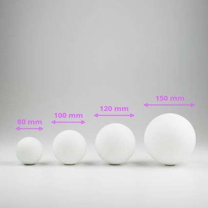 Brilagi - Csereüveg csillárhoz, fali lámpához és lámpához MISTEL, MILLA átm. 8 cm fehér