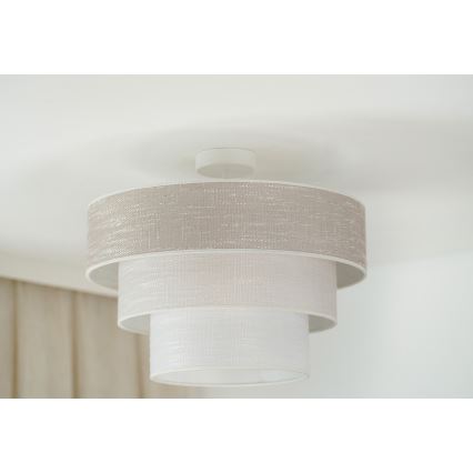 Brilagi - Csillár ALASKA LUNETA 1xE27/15W/230V átm. 45 cm szürke/krémes