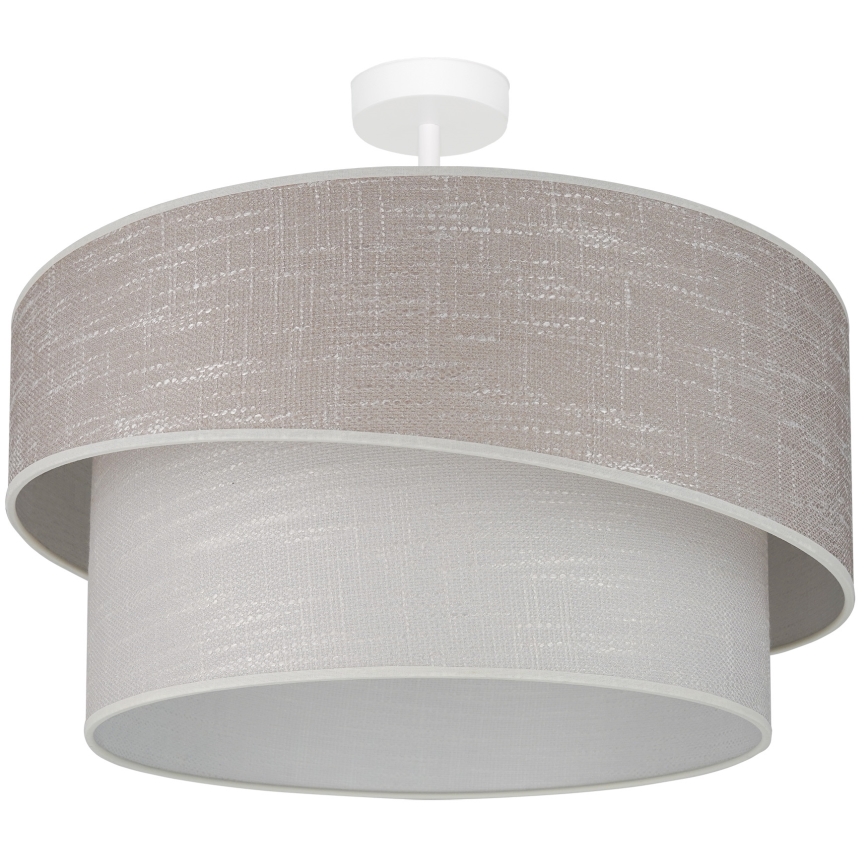 Brilagi - Csillár DOVER SHINE 1xE27/15W/230V átm. 50 cm szürke/krémes