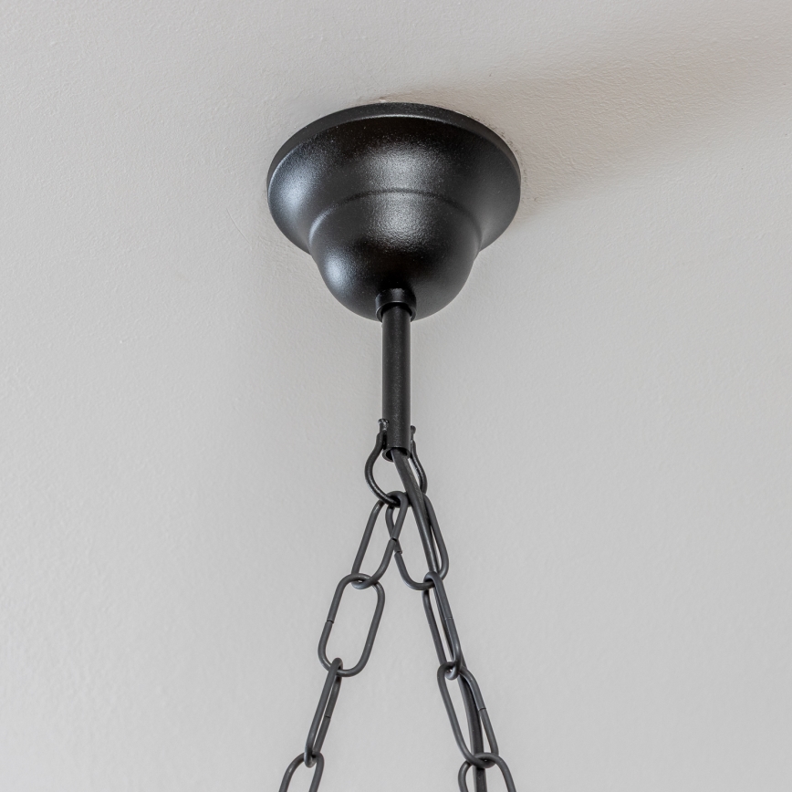 Brilagi - Csillár láncon KOS 2xE27/60W/230V bükkfa