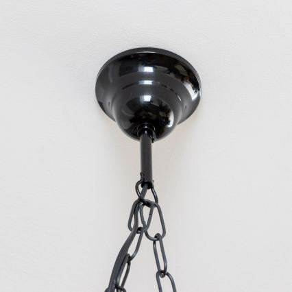 Brilagi - Csillár láncon QUEEN 2xE14/40W/230V bükkfa/dió