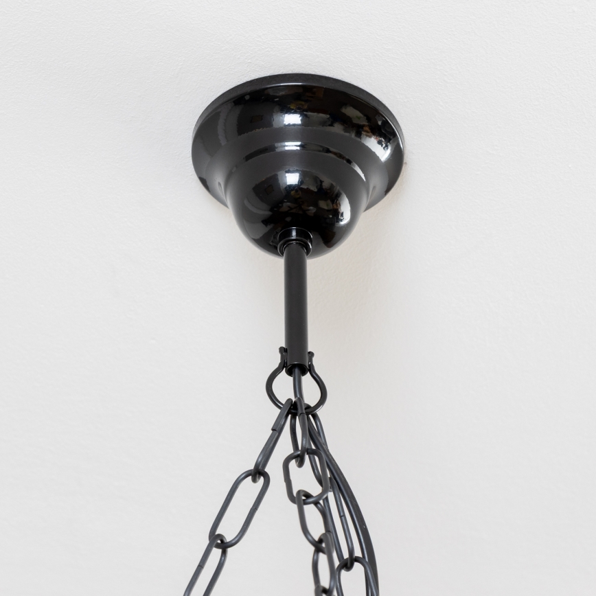 Brilagi - Csillár láncon QUEEN 3xE14/40W/230V bükkfa/dió