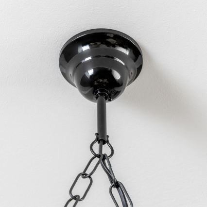 Brilagi - Csillár láncon QUEEN 4xE14/40W/230V bükkfa/dió