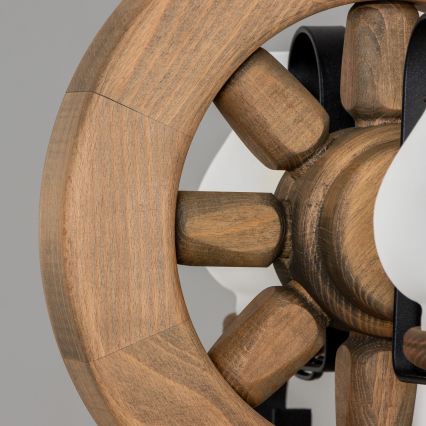 Brilagi - Csillár láncon ROATA 2xE14/40W/230V bükkfa