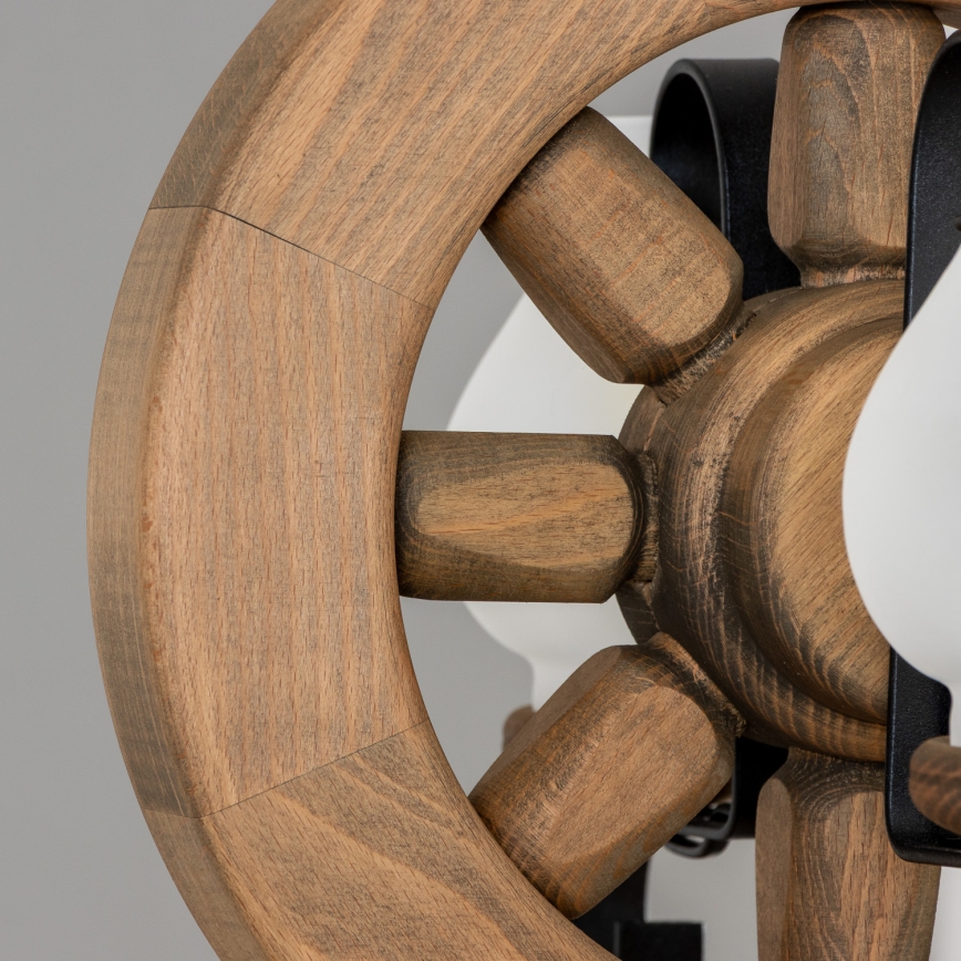 Brilagi - Csillár láncon ROATA 2xE14/40W/230V bükkfa