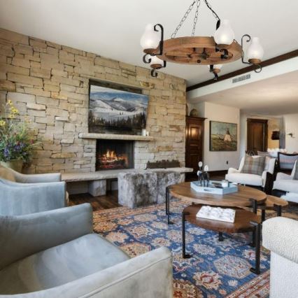 Brilagi - Csillár láncon ROATA 5xE14/40W/230V bükkfa