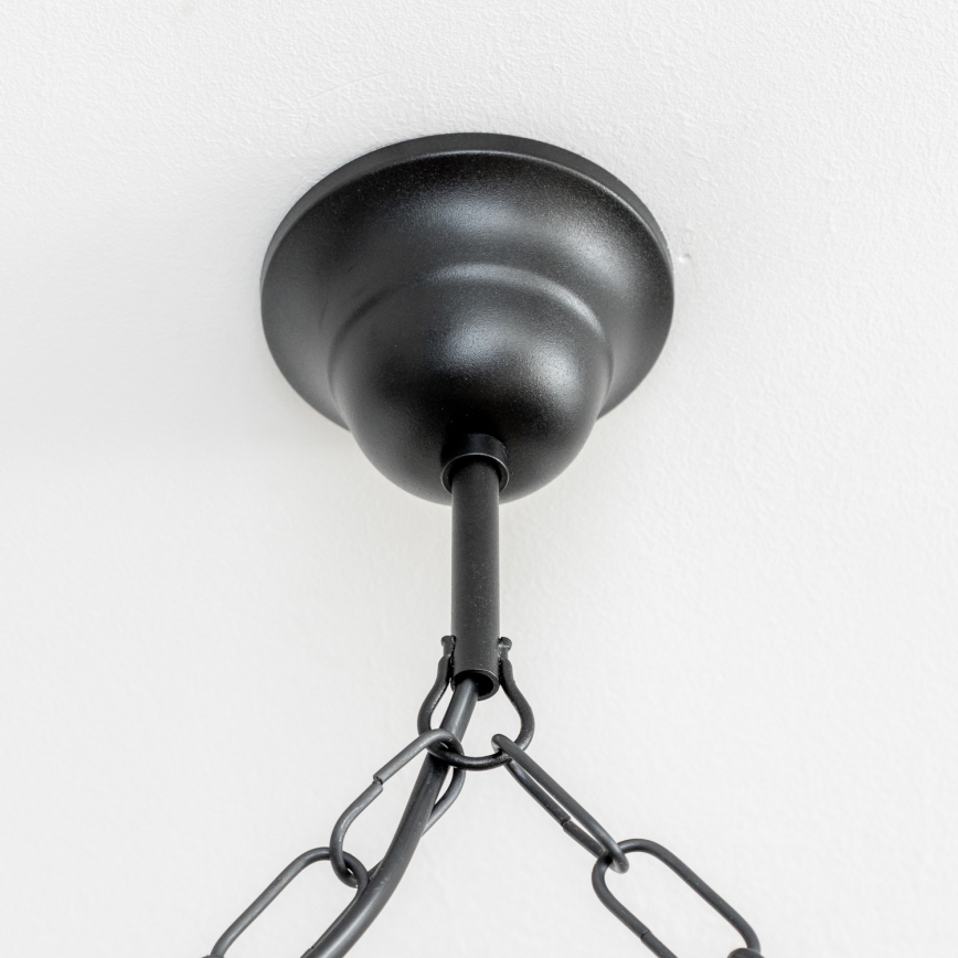 Brilagi - Csillár láncon RUSTIC 4xE14/40W/230V bükkfa/dió