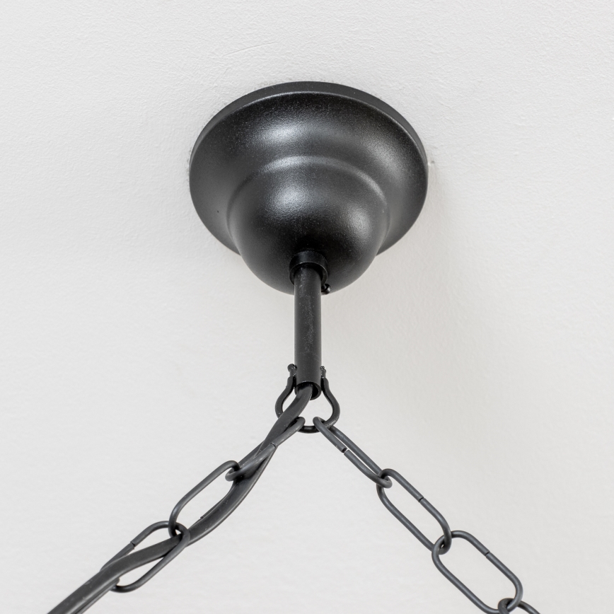 Brilagi - Csillár láncon RUSTIC 6xE14/40W/230V bükkfa/dió