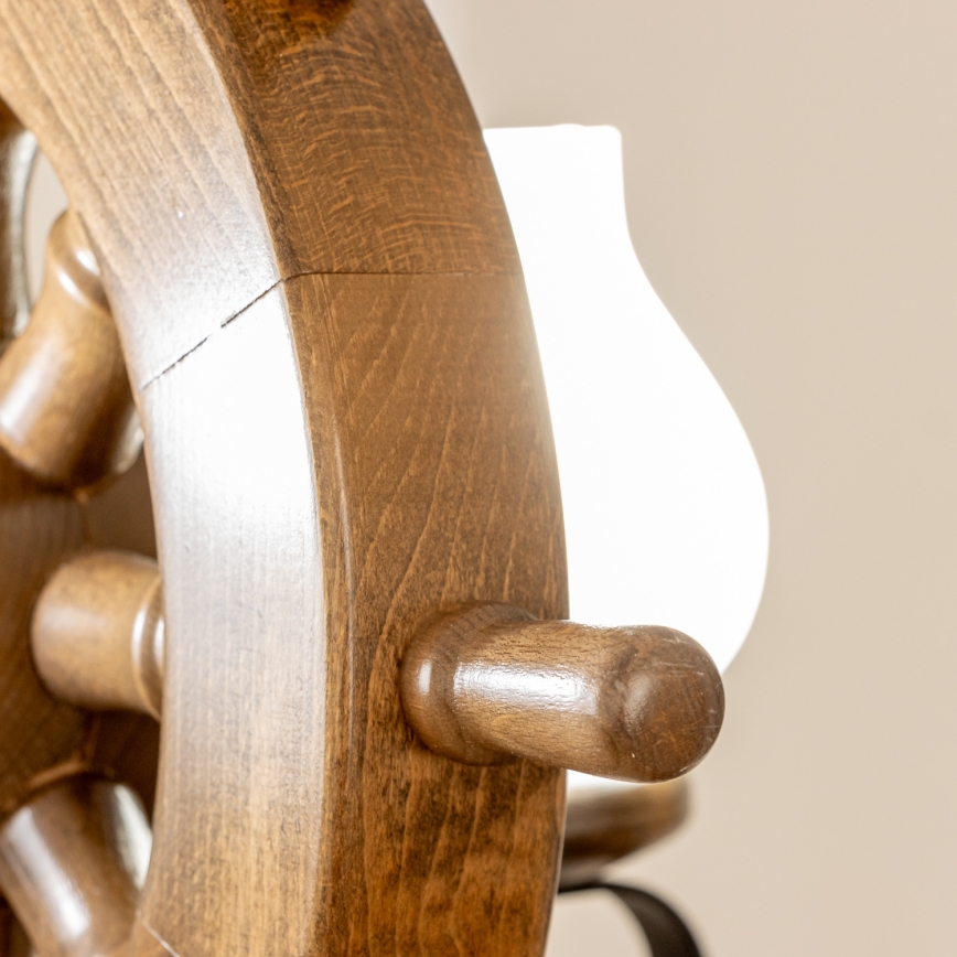 Brilagi - Csillár láncon TIMONA 2xE14/40W/230V bükkfa/dió