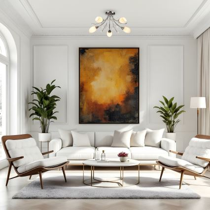 Brilagi - Felületre szerelhető csillár MEGAPOLIS 5xE14/60W/230V fényezett króm