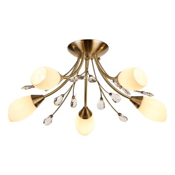 Brilagi - Csillár MEGAPOLIS 5xE14/60W/230V réz