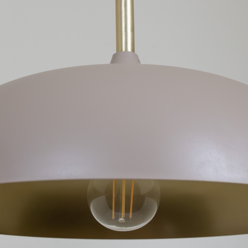 Brilagi - Csillár zsinóron ABRAHAM 1xE27/60W/230V átm. 35 cm bézs