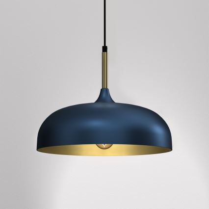 Brilagi - Csillár zsinóron ABRAHAM 1xE27/60W/230V átm. 35 cm kék