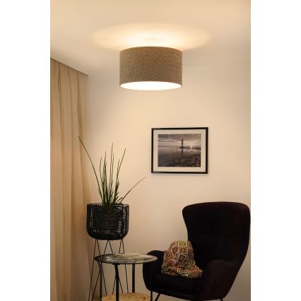 Brilagi - Csillár zsinóron BOUCLE ROLLER 1xE27/15W/230V átm. 45 cm barna