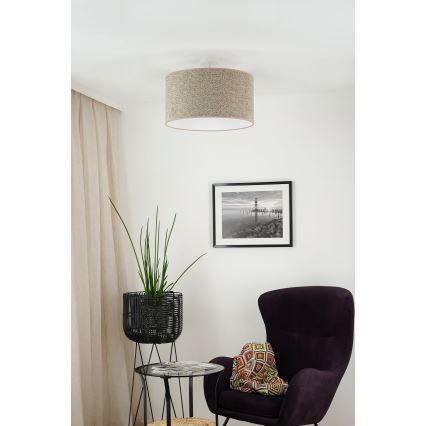 Brilagi - Csillár zsinóron BOUCLE ROLLER 1xE27/15W/230V átm. 45 cm barna
