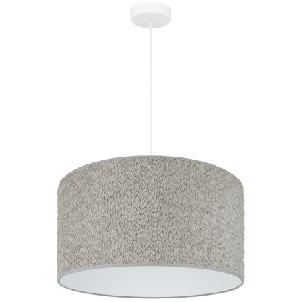 Brilagi - Csillár zsinóron BOUCLE ROLLER 1xE27/15W/230V átm. 45 cm szürke