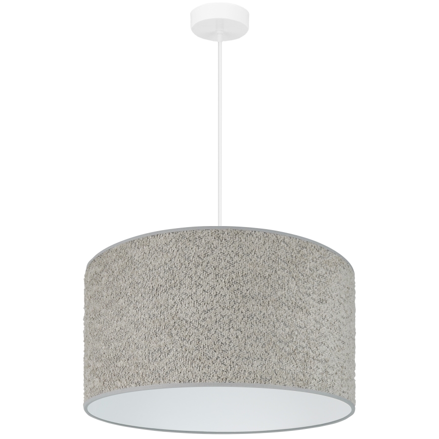 Brilagi - Csillár zsinóron BOUCLE ROLLER 1xE27/15W/230V átm. 45 cm szürke