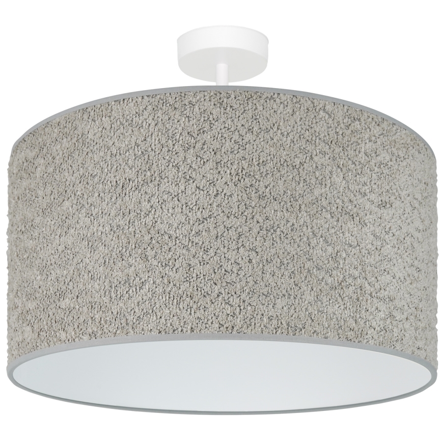 Brilagi - Csillár zsinóron BOUCLE ROLLER 1xE27/15W/230V átm. 45 cm szürke