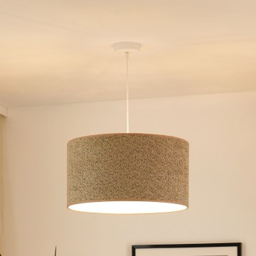 Brilagi - Csillár zsinóron BOUCLE ROLLER 1xE27/15W/230V átm. 50 cm barna