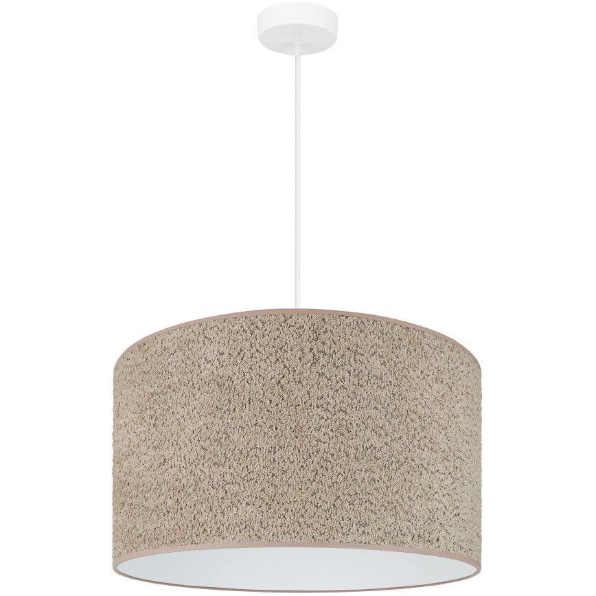 Brilagi - Csillár zsinóron BOUCLE ROLLER 1xE27/15W/230V átm. 50 cm barna