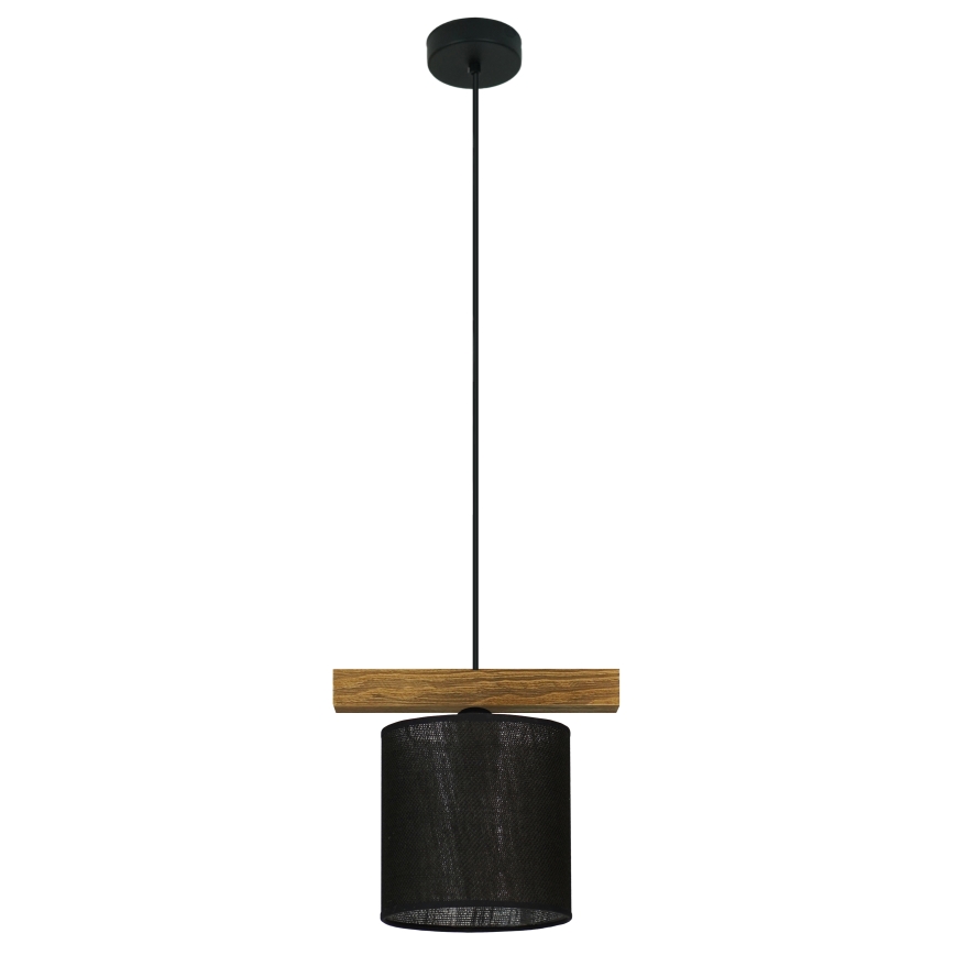 Brilagi - Csillár zsinóron FOREST 1xE27/15W/230V fenyő/fekete