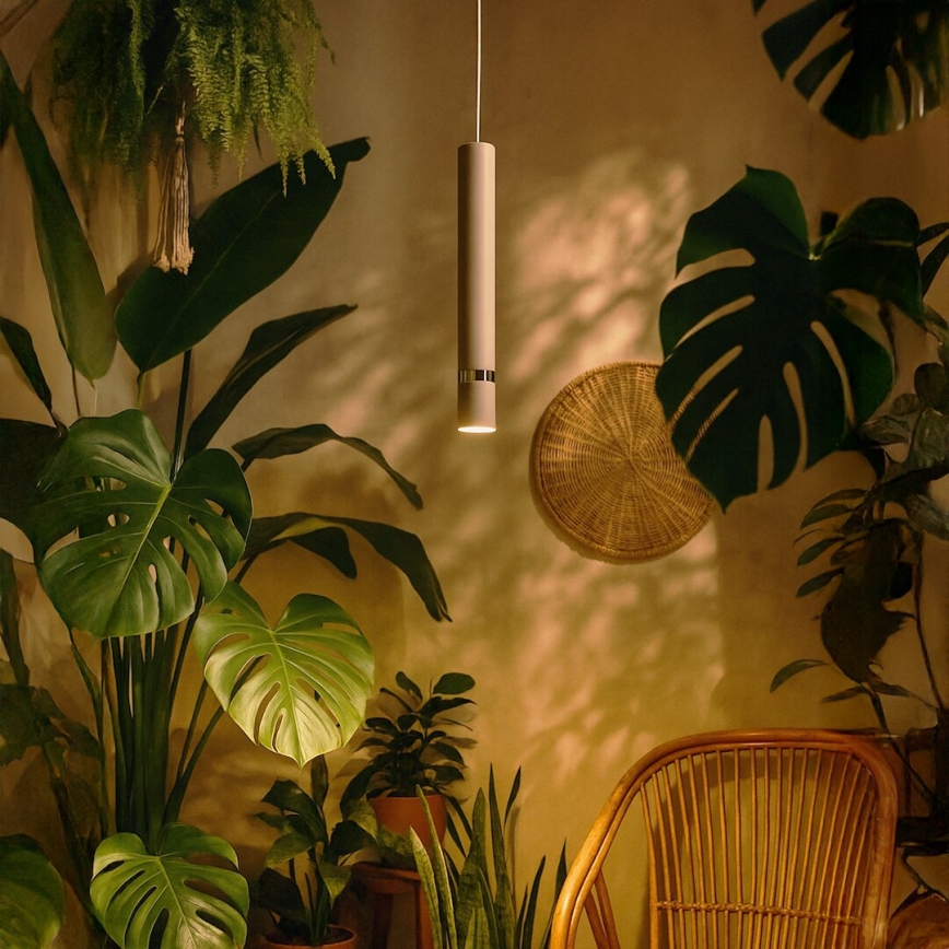 Brilagi - Csillár zsinóron POKER 1xGU10/25W/230V bézs/arany