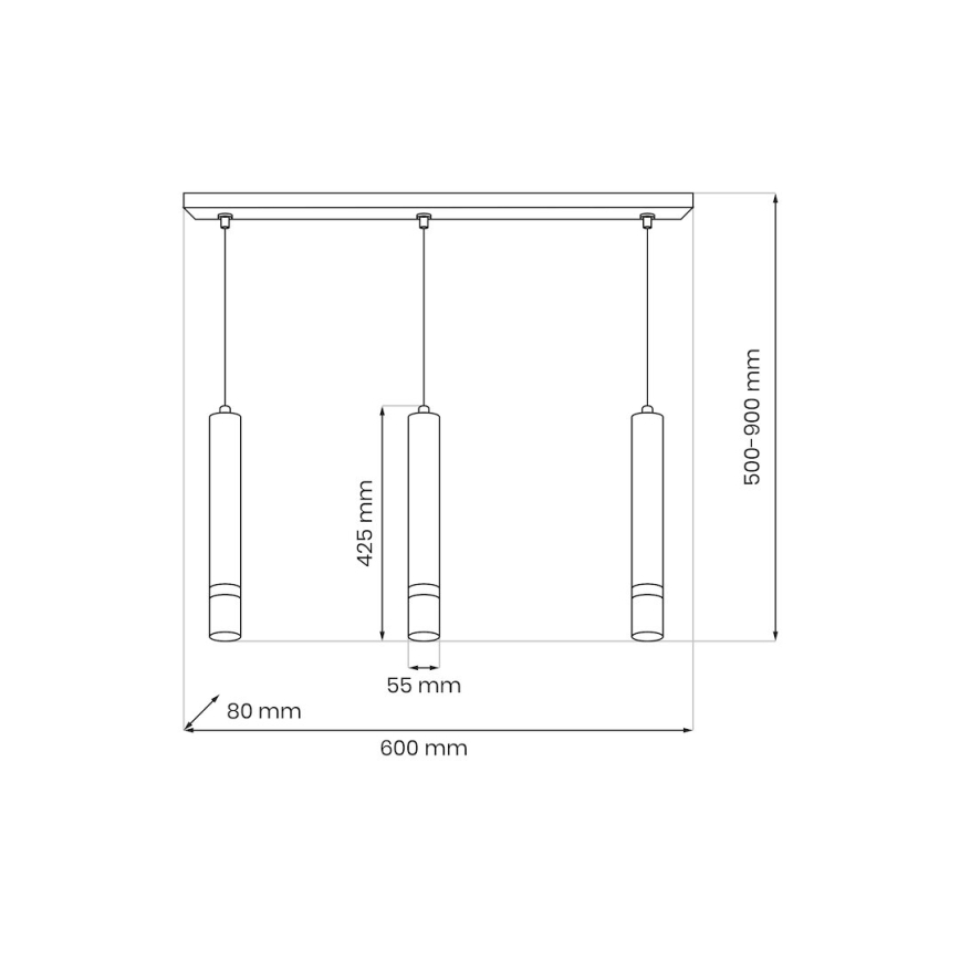 Brilagi - Csillár zsinóron POKER 3xGU10/25W/230V bézs/arany