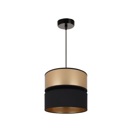 Brilagi - Csillár zsinóron ROYAL 1xE27/15W/230V átm. 25 cm fekete/arany