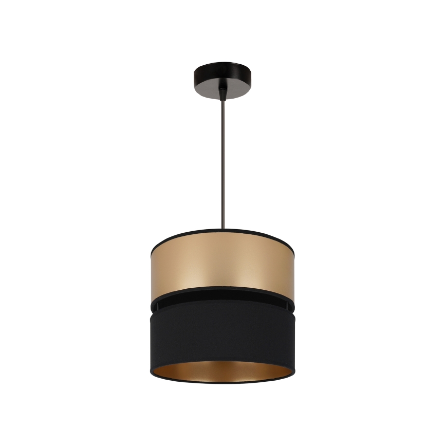 Brilagi - Csillár zsinóron ROYAL 1xE27/15W/230V átm. 25 cm fekete/arany