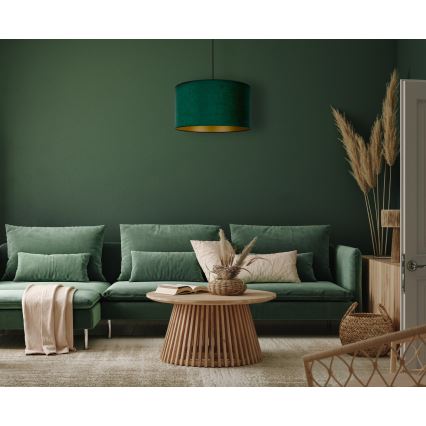 Brilagi - Csillár zsinóron VELVET 1xE27/40W/230V zöld/arany