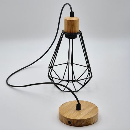 Brilagi - Csillár zsinóron WOODY BASKET 1xE27/60W/230V tölgy